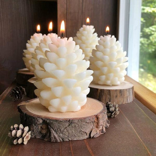 Candle Making Supplies: Silicone Molds Of Pine Cone