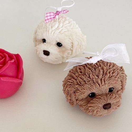 Candle Making Supplies Silicone Molds Of Teddy Dog Head
