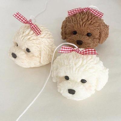 3D Dog Candle Mold Silicone DIY Teddy Dog Candle Molds for Candle