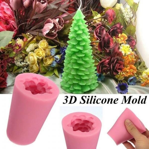 Candle Making Supplies: Silicone Molds Of Christmas Tree