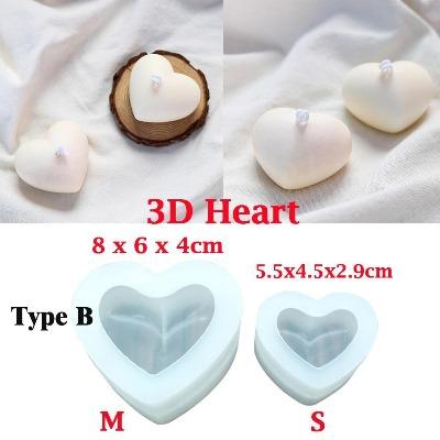 Candle Making Supplies Silicone Molds Of Loving Heart