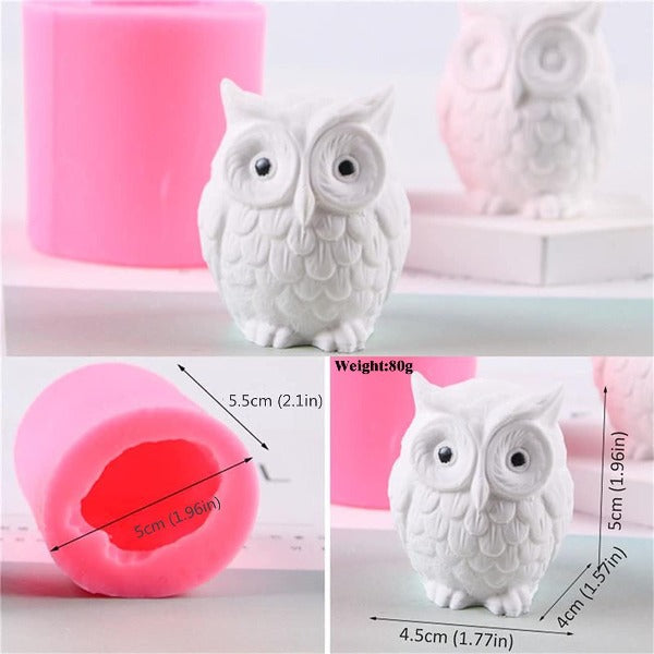 Candle Making Supplies Silicone Molds Of Lovely Owl